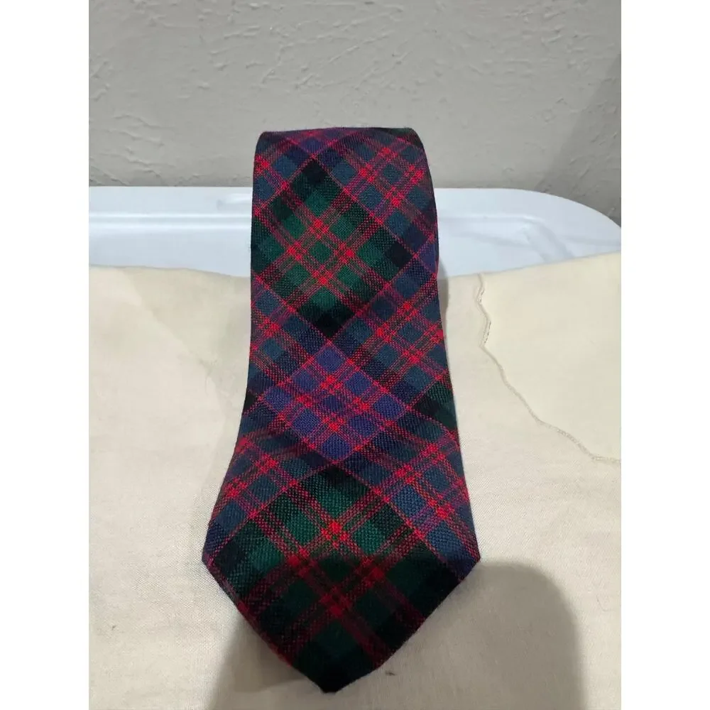 Ingles Buchan Wool Scotland Tartan Plaid Tie